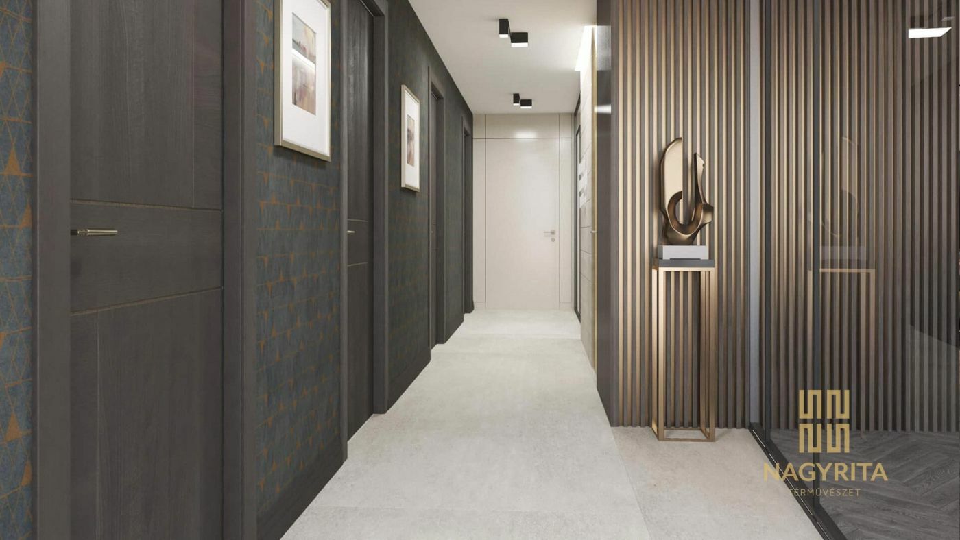 A folyosó modern árnyalatokkal