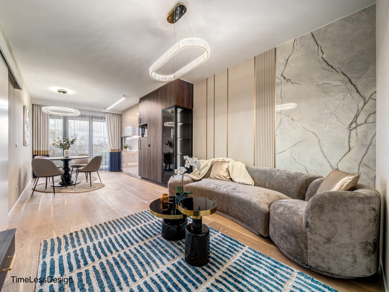 Amerikai konyhás nappali