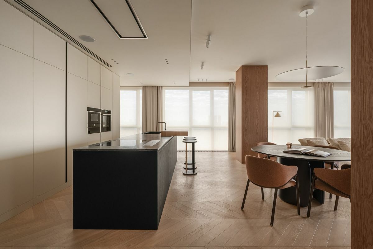 Kontrasztos konyhasziget