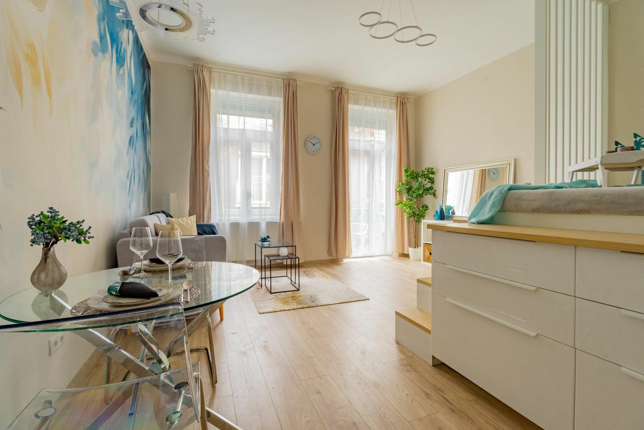 Világos nappali barna függöny