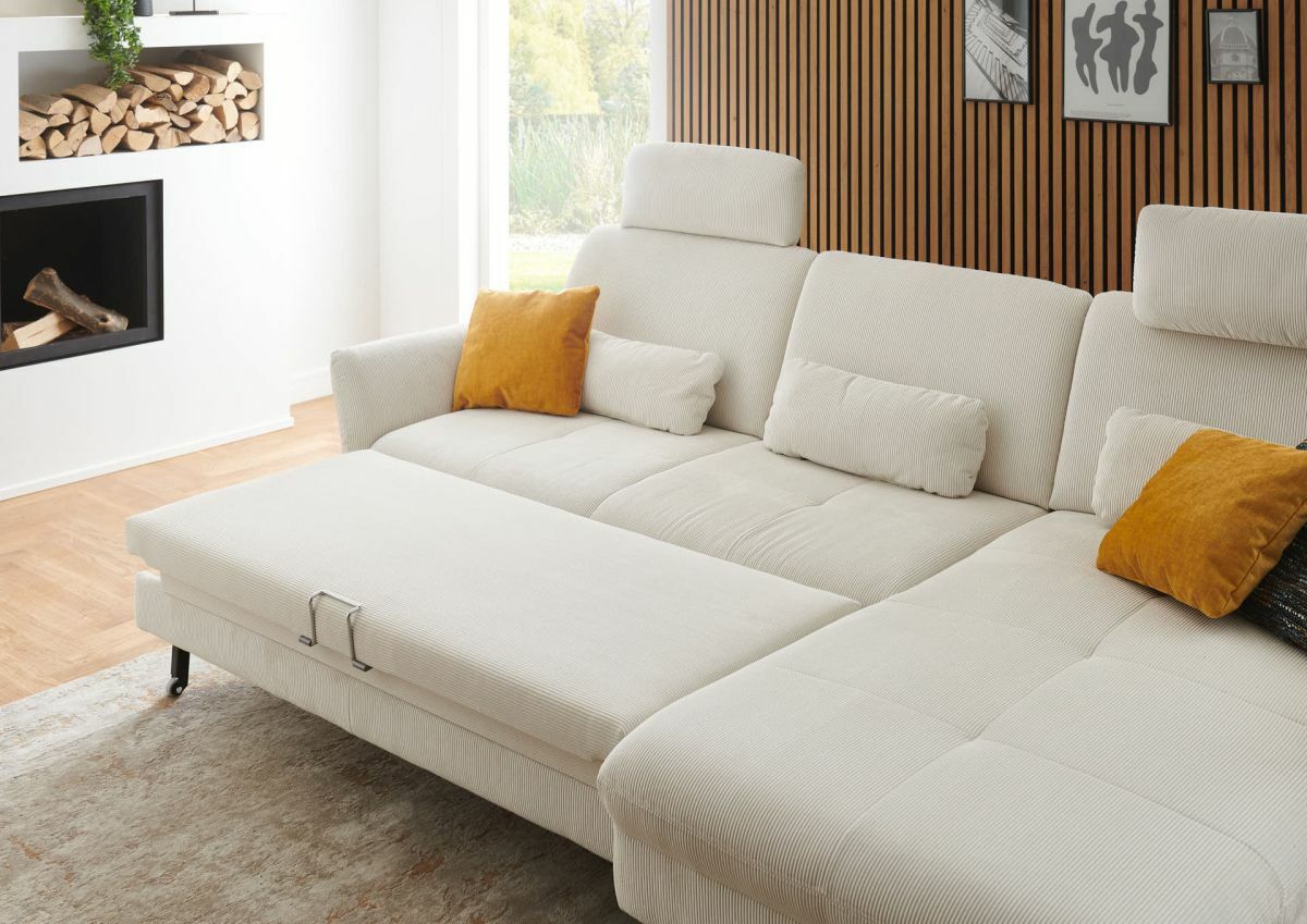 Natúr színű sarokgarnitúra