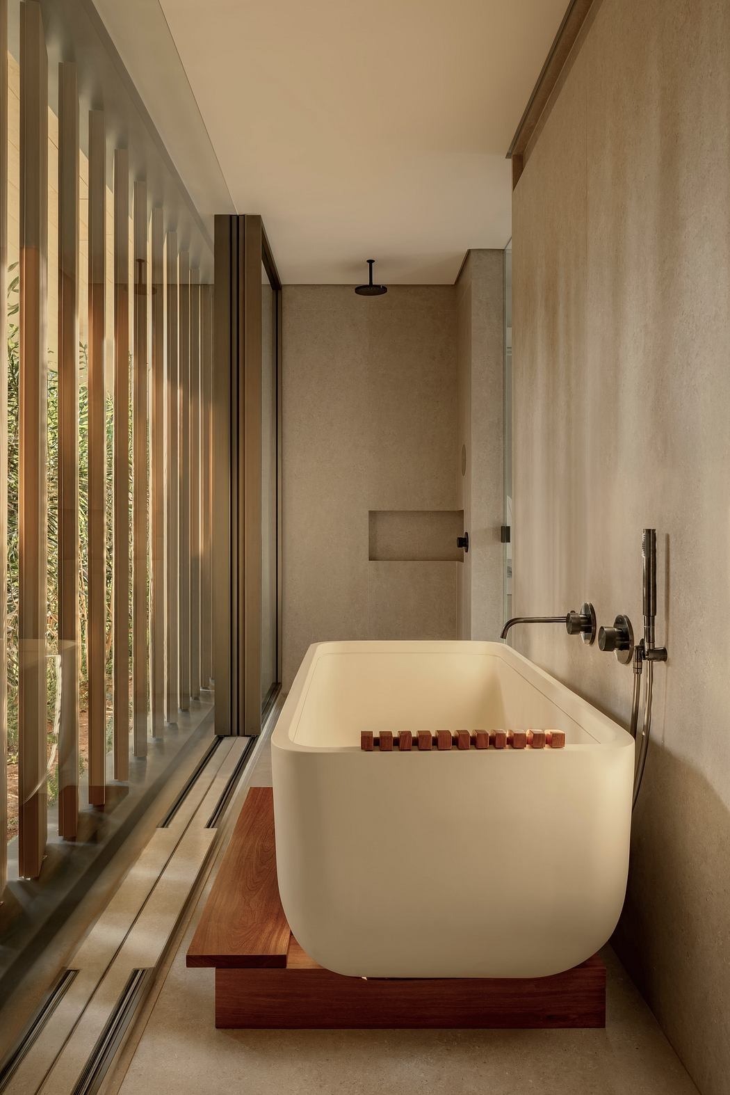 Letisztult vonaló fürdőszoba