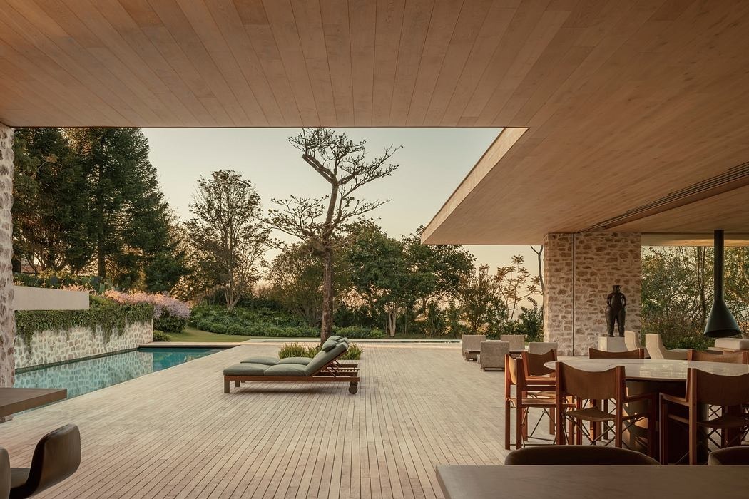 Nagy fedett terasz Brazíliában