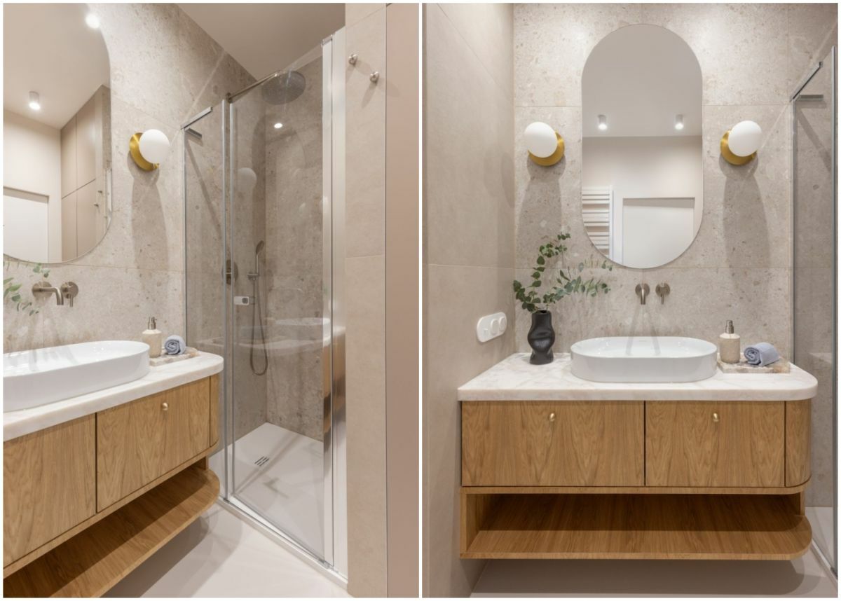 Modern stílusos trendi fürdőszoba