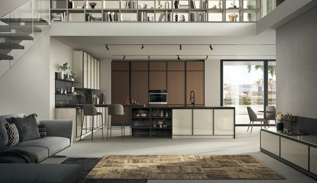 A loft hangulatú Jeometrica konyhabútor