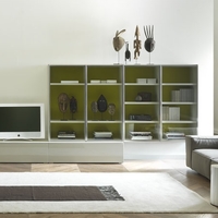 Europeo modern nappali bútor és könyvespolc kombinációk