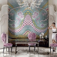 Sicis mozaik kompozíció elegáns nappaliban