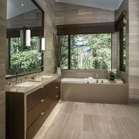 Modern letisztult fürdőszoba