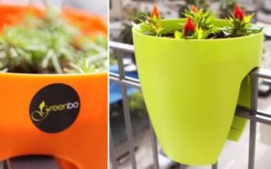 Greenbo design díjas műanyag virágcserép
