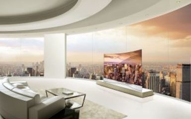 LG OLED TV - Hajlított design a nappaliban