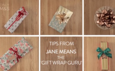 Karácsonyi ajándékcsomagolás Jane Means ötleteivel