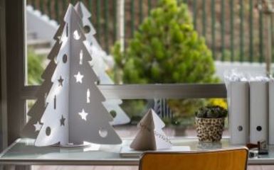 Egyszerű és nagyszerű - Színezhető karton karácsonyfa
