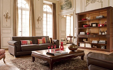 Nappalik és hálószobák barna falszínnel, dekorációval és bútorokkal