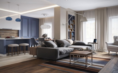 Modern lakberendezés és kifinomult elegancia egy szentpétervári 140 m2-es lakásban