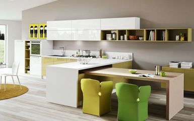 16 modern konyhabútor, ahol a játékos színek is szerepet kaptak
