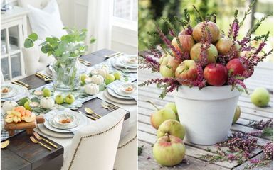 Őszi dekoráció almával - színes, illatos és ehető