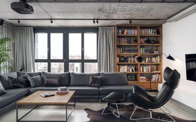 Modern lakás projekt egy krakkói  belsőépítésztől 148 m2-en