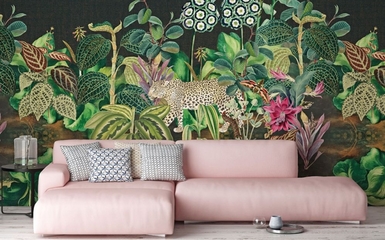 Állati jó dzsungel mintás tapéta panel kollekció a Home Design Lakberendezésben