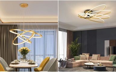 Trendi mennyezeti lámpák nappaliba, étkezőbe és hálószobába