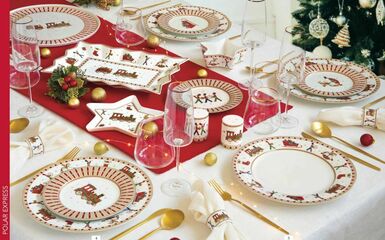 Díszes karácsonyi étkészletek a pompás ünnepi étkezések hangulatáért