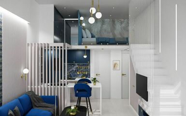 Csoda 22 m2-en - Galériás belvárosi lakás modern eleganciával