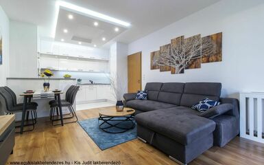 Zuglói háromszobás új építésű lakás lakberendezése egyedülálló férfi részére