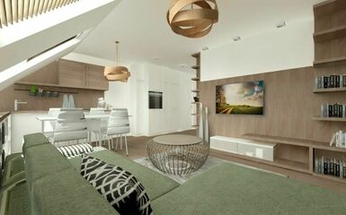 Két modern és fiatalos, 60 m2 alatti otthon lakberendezési látványtervei