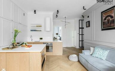 Kétszobás belvárosi lakás különleges konyhával és eklektikus, fiatalos lakberendezéssel