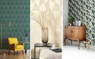 Art Deco tapéta minták - az elegancia jegyében