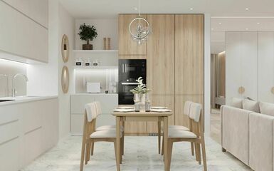 Kifinomult nőies lakberendezés 80 m2-en - Fenntartható luxus a város felett