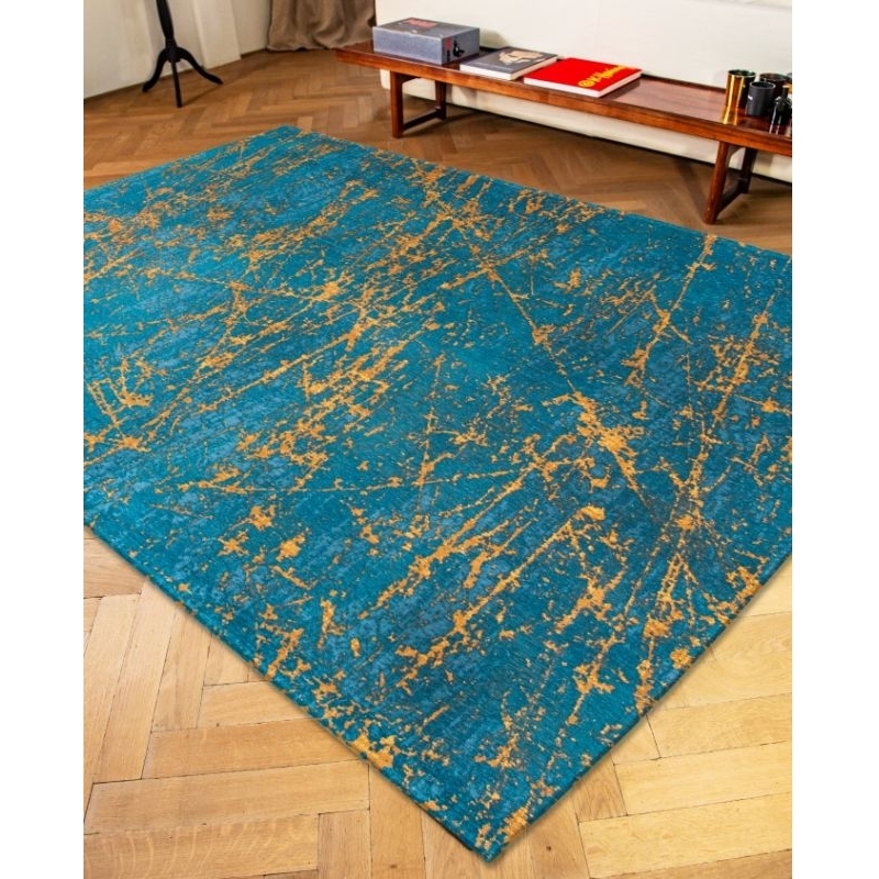 Louis De Poortere Stellar 9218 lightning turquoise vintage szőnyeg