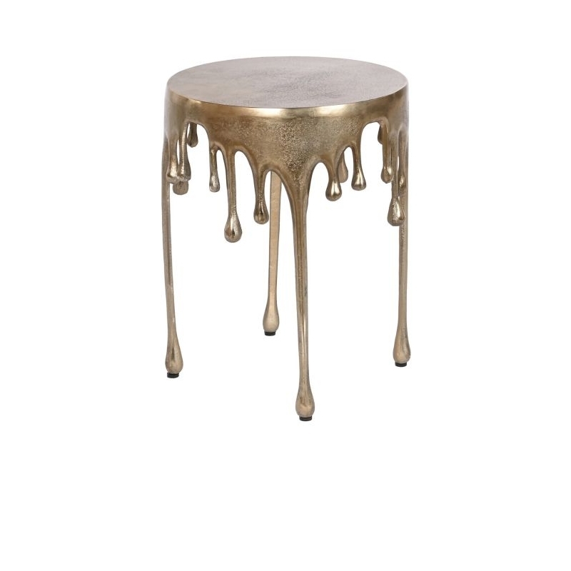 Design cseppfolyós kisasztal bronz színű
