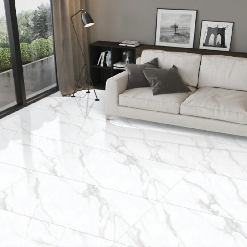 LIMURIA SPARKLING WHITE GLOSSY 60X120 CM PADLÓLAP