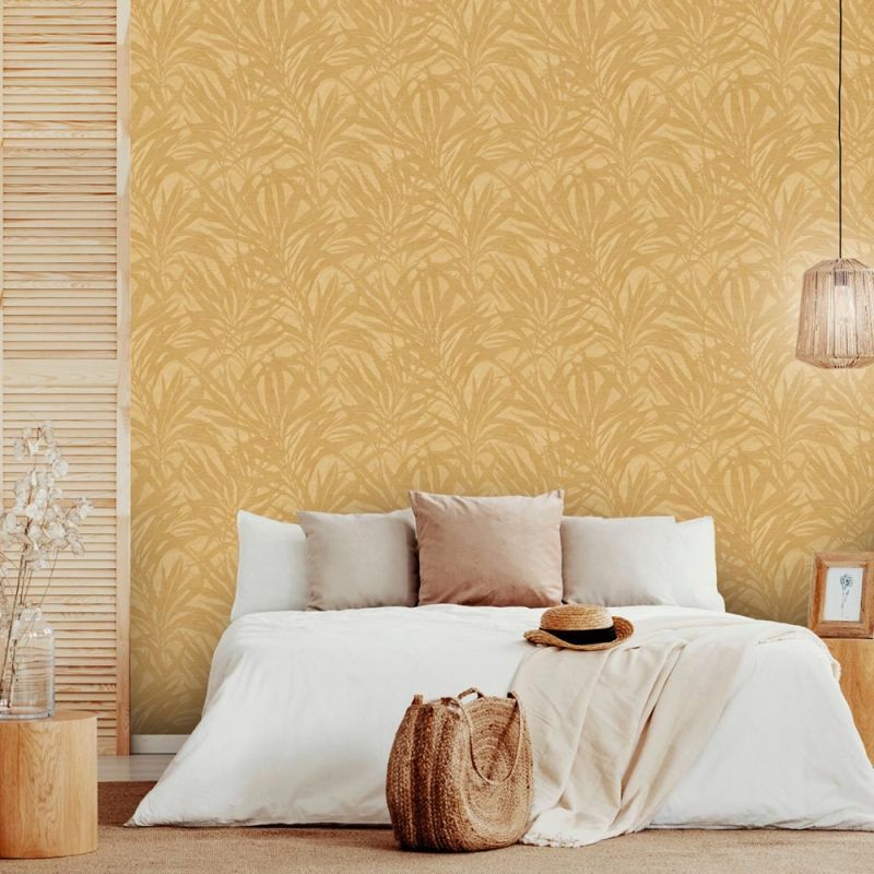 Olasz mosható designe tapéta pálmalevél mintával