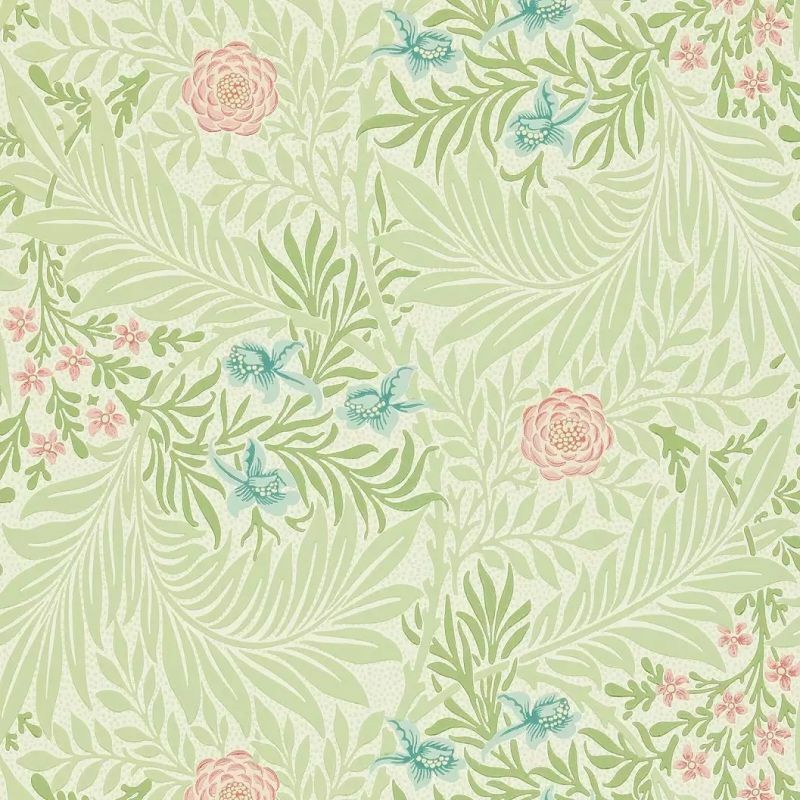 William Morris design tapéta angol klasszikus kerti szarkaláb mintával