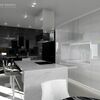 Erdélyi Krisztina-belsőépítész, lakberendező, enteriőrtervező - Modern konyha látványterve fekete-fehérben