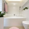 Modern fürdőszoba lakberendezés - Német Ágnes Csilla