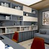 Dolgozószoba szekrényekkel - Lia Interior Design