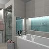 Zuhanyzós és kádas fürdőszoba - Lia Interior Design