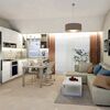 Nemes Mónika Lívia lakberendező és építész - Modern nappali világos színekkel látványterv