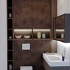 Nemes Mónika Lívia lakberendező és építész - Fürdőszoba egyedi szekrénnyel látványterv